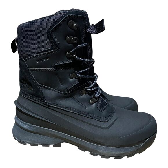 The North Face Boots Mens 13 Black Leather Chilkat V 400 Insulated WP Snow Gorp - Picture 2 of 12